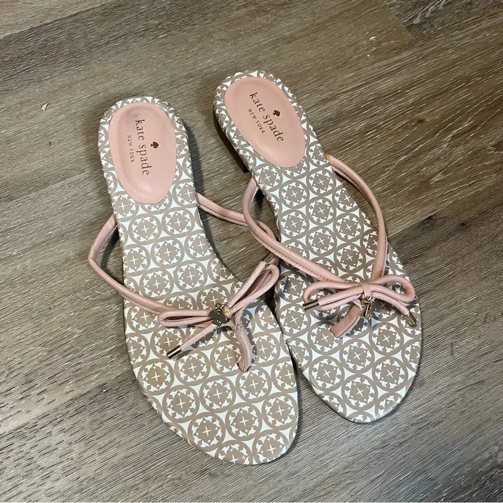 Kate Spade Pink Bow Sandals